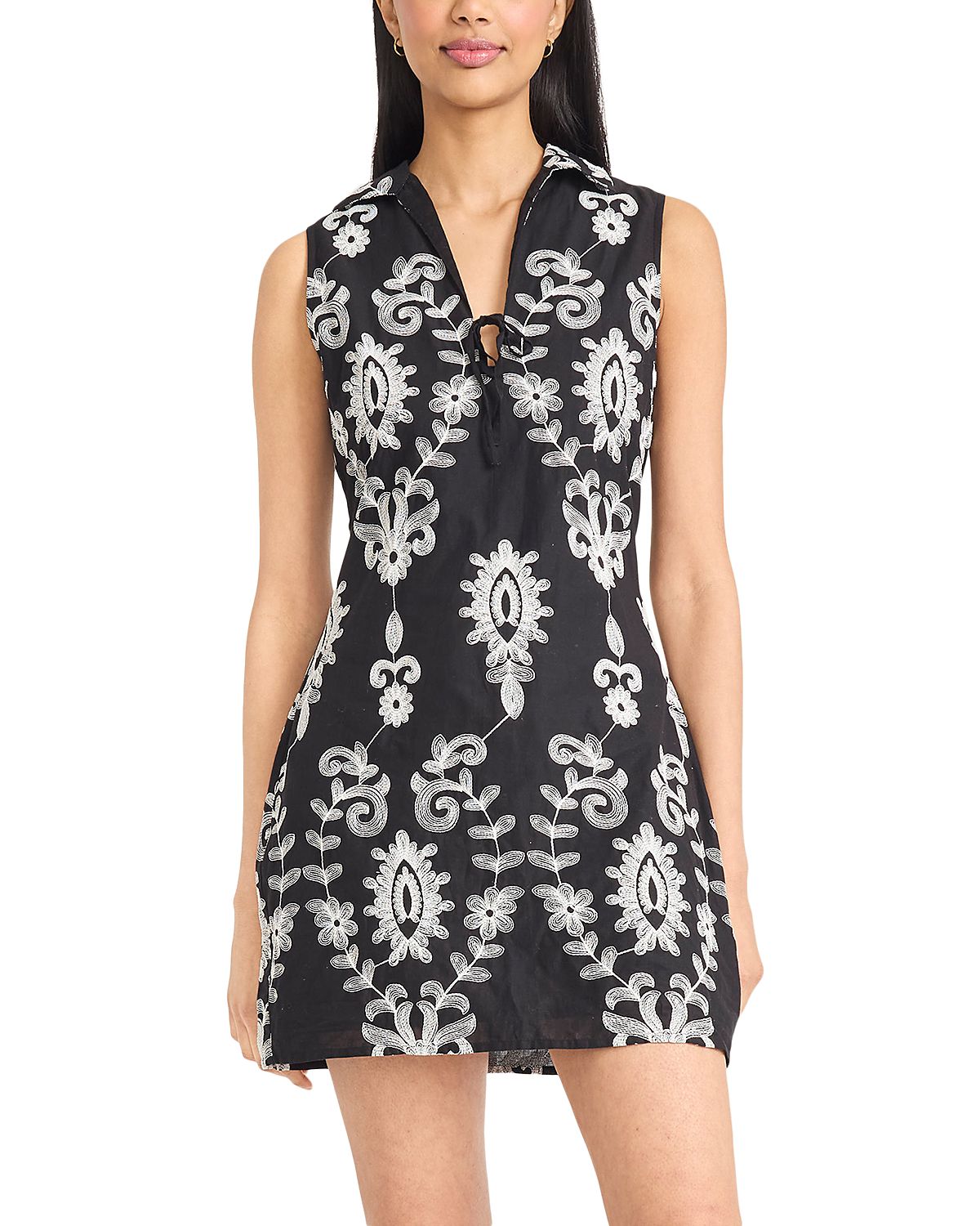 The Good Journey Keyhole Mini Dress