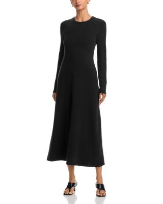 100% Cashmere Long Sleeve Midi Dress - Exclusive