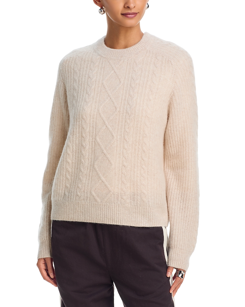 Aqua Cashmere Cable Knit Raglan Sleeve Sweater - Exclusive