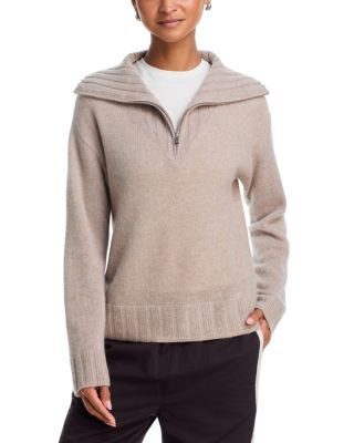 100% Cashmere Half Zip Sweater - Exclusive