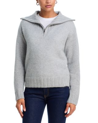 100% Cashmere Half Zip Sweater - Exclusive
