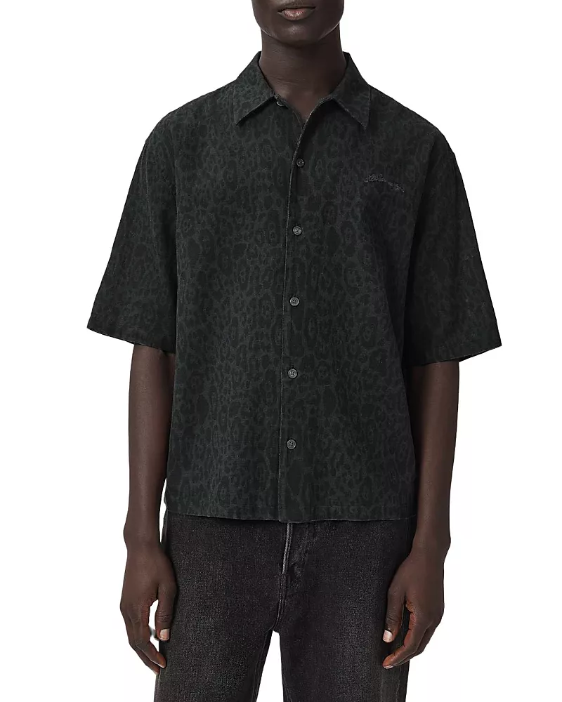 Allsaints Leopard Print Shirt