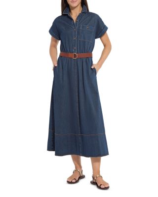 Zelda Midi Belted Denim Dress