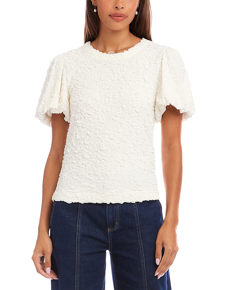 Karen Kane Puff Sleeve Textured Top