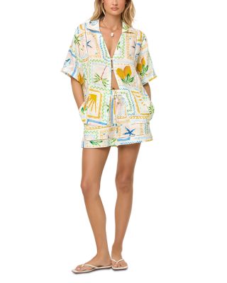 La Mer Shirt & Shorts Cover Up