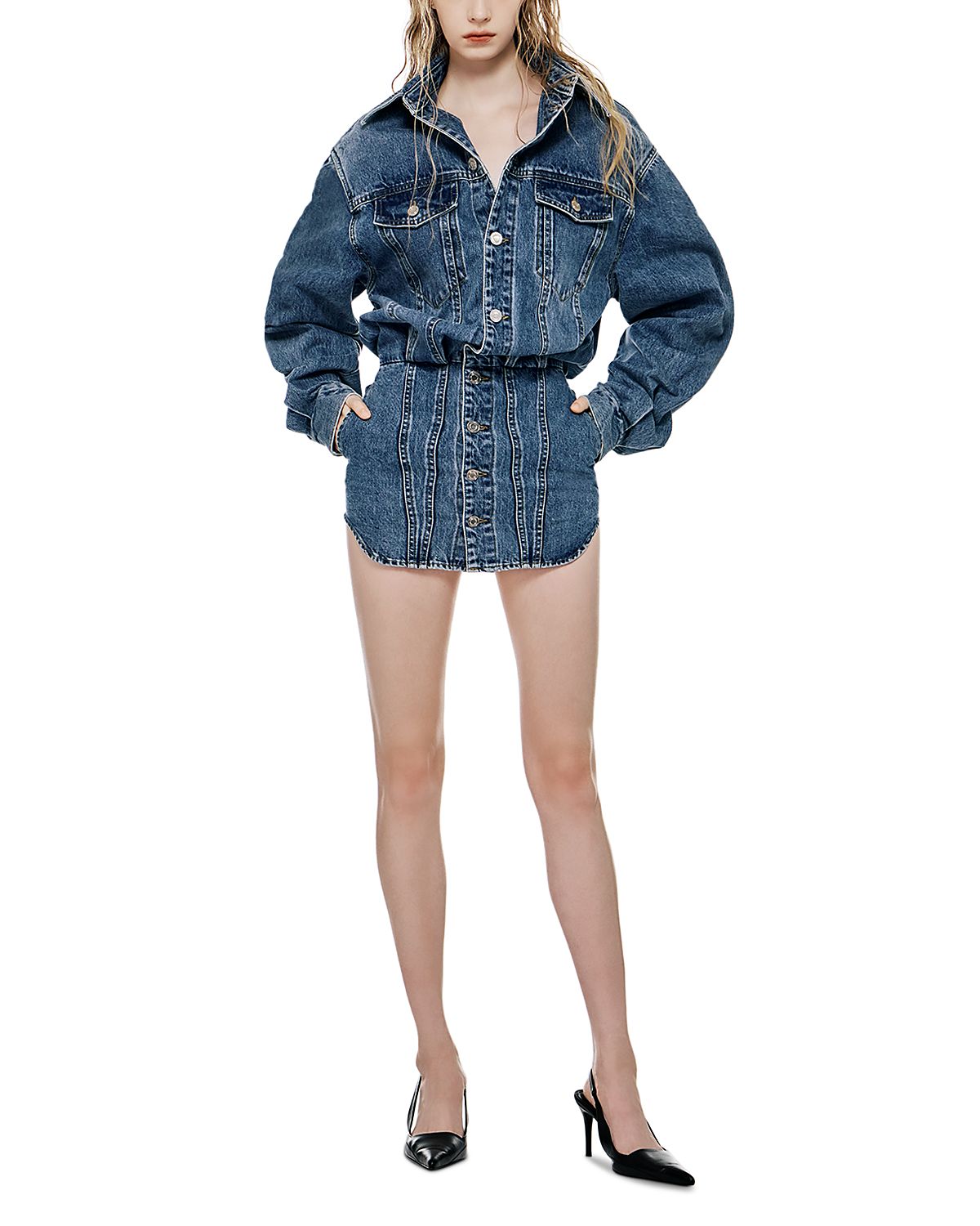 Lemiune 02 Denim Mini Dress