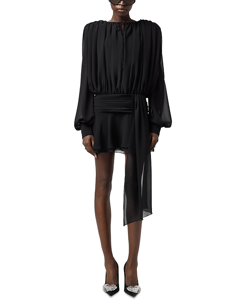 Giuseppe Di Morabito Blouson Silk Mini Dress