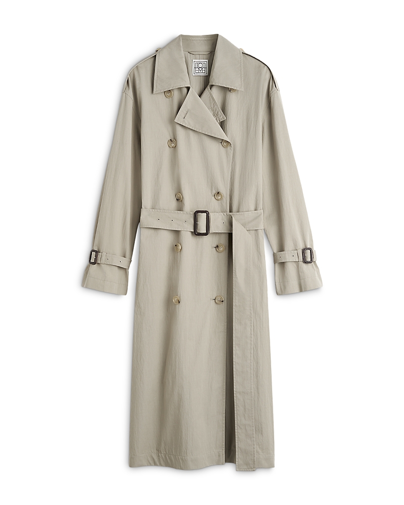 Totême Crisp Trench Coat In Clay