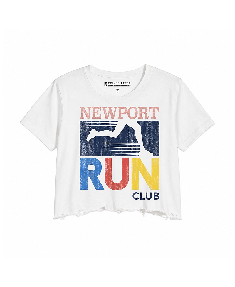 Prince Peter Collection Girls' Newport Run Club Crop Top - Big Kid