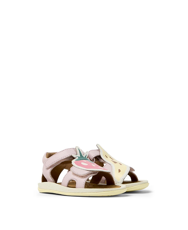 Camper Girls' First Walker Bicho Mismatched Leather Sandals - Toddler