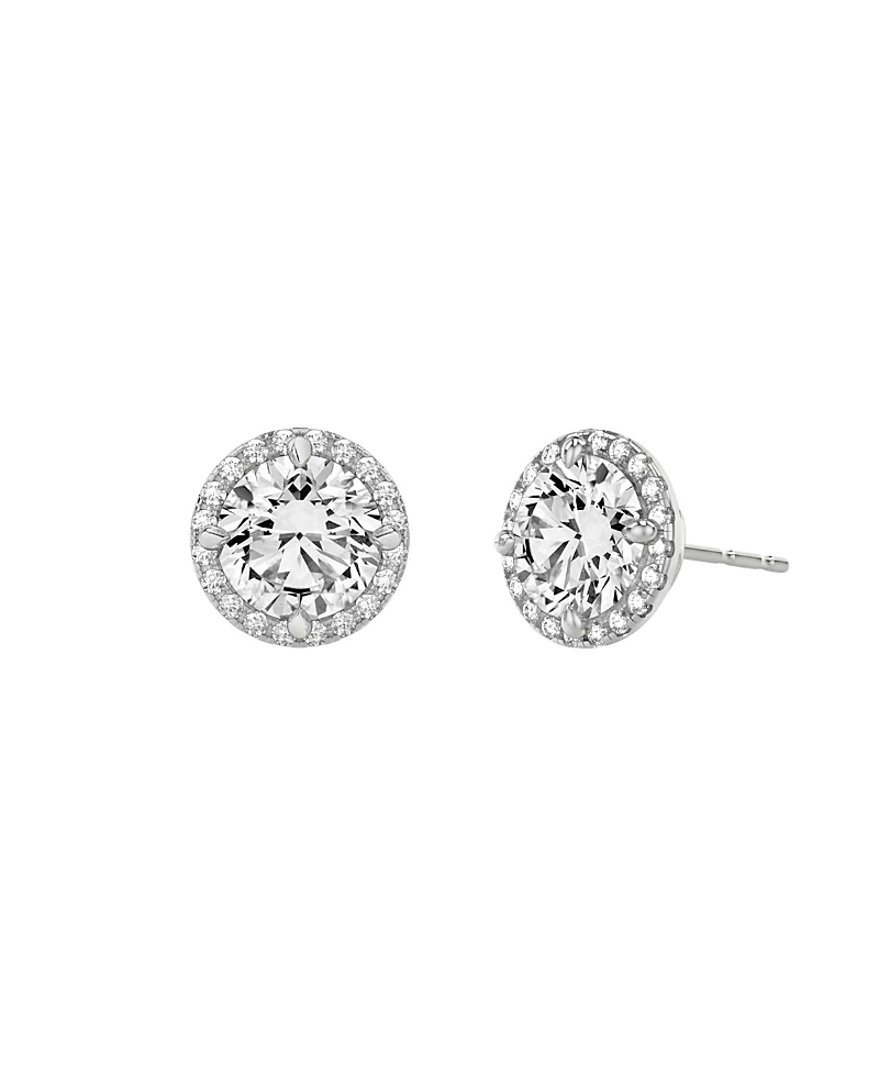 Vrai Halo Stud in 14K Gold, 2.0ctw Round Brilliant Lab Grown Diamond