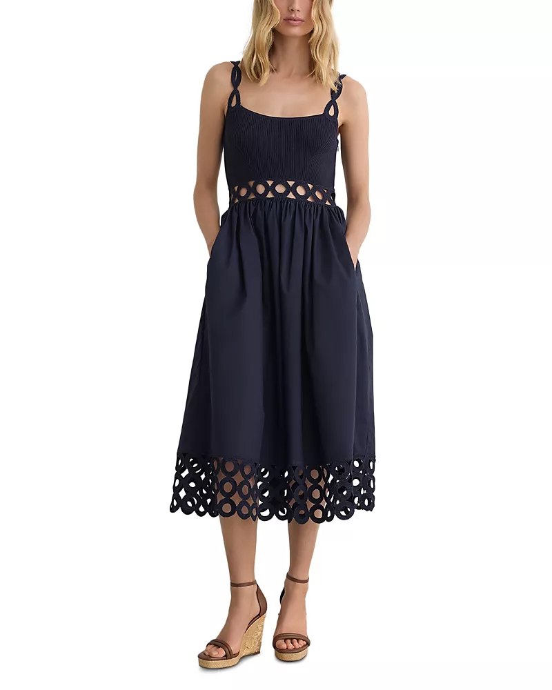 Reiss Rita Woven Midi Dress