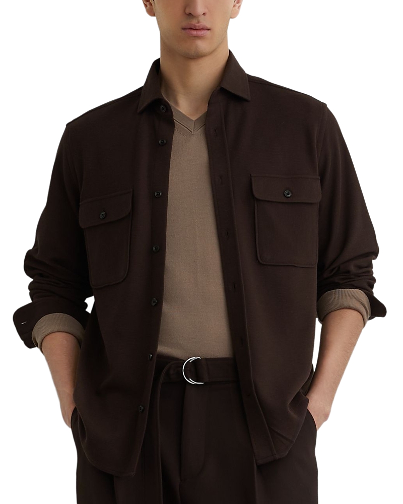 Reiss Forsithe Textured Twin Pocket Overshirt