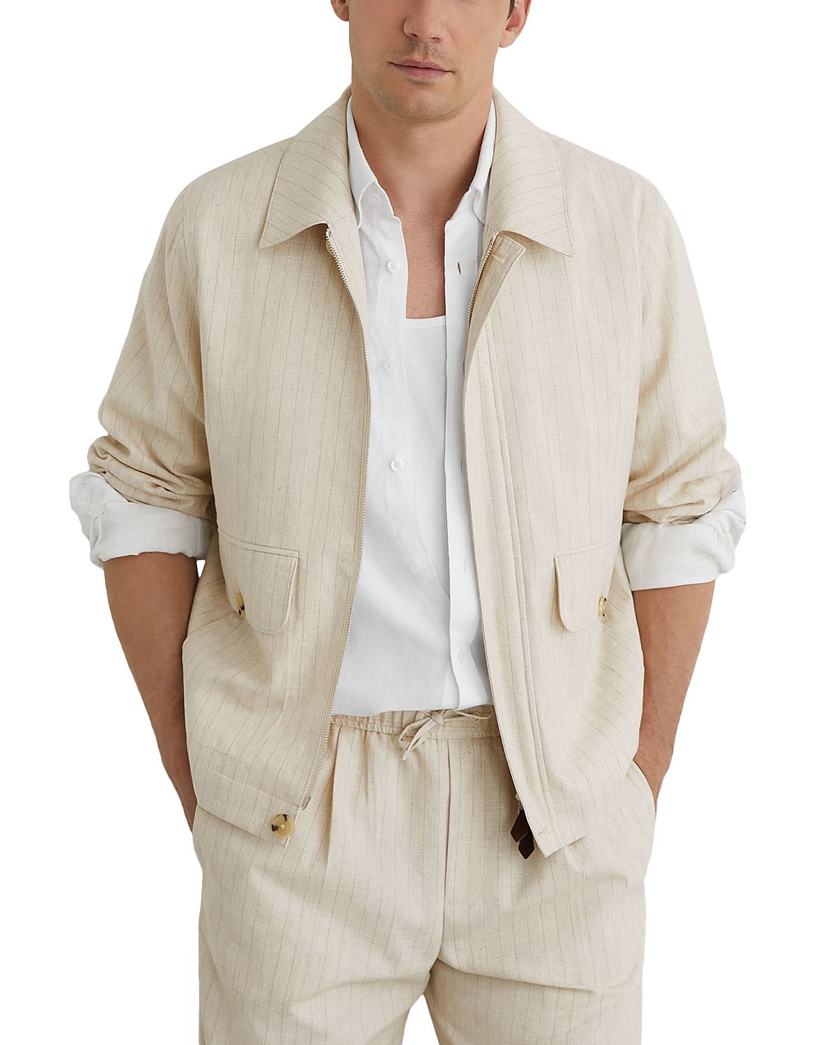 Reiss Slayman Pinstripe Jacket
