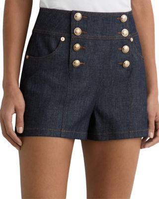 Skylar Button Front Denim Shorts