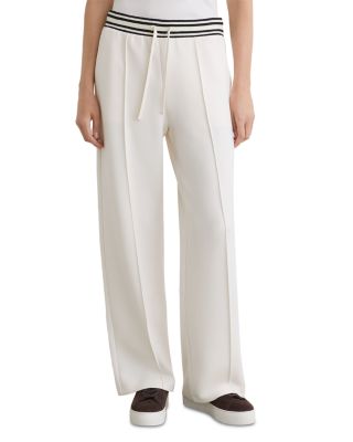 Stripe Knit Drawstring Jogger Pants