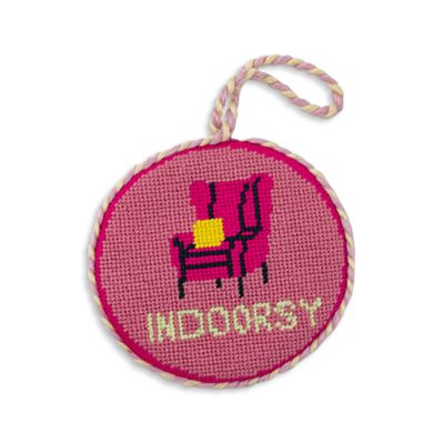 Indoorsy Needlepoint Ornament