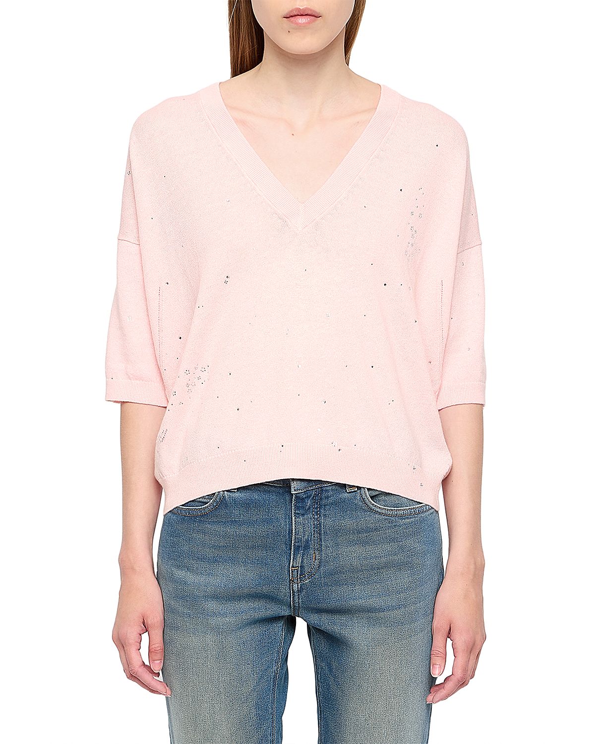 Zadig & Voltaire Wully Lico V Neck Sweater