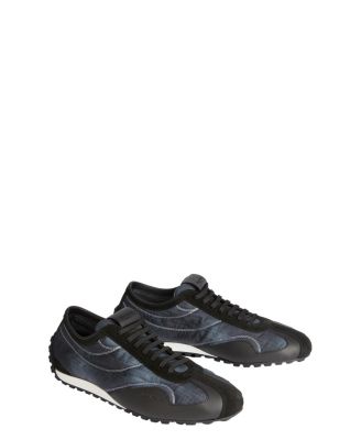 Balmain Racing Low Trainers in Nylon and Leather