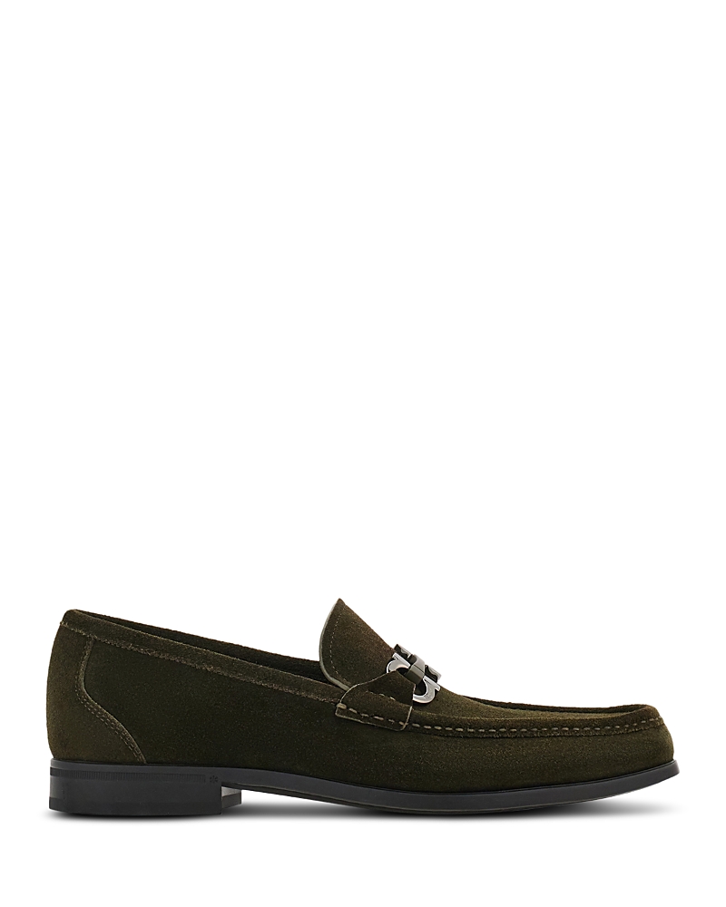 Ferragamo Men's Gancini Ornament Loafers
