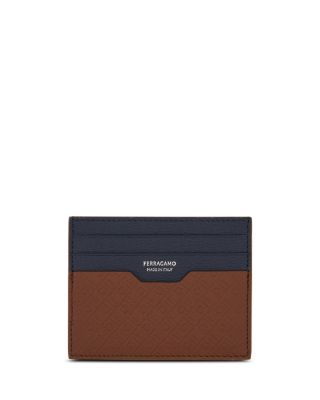 Mini Embossed Monogram Credit Card Holder