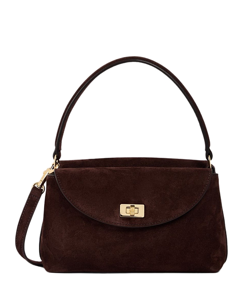 Sandro Le Grand Bazaar Mini Suede Top Handle Bag