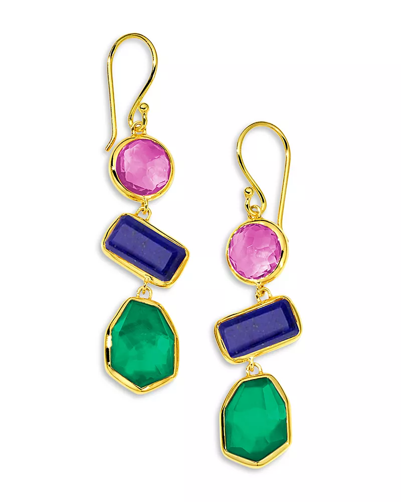 Ippolita 18K Yellow Gold Rock Candy Multi Gemstone Festa Drop Earrings