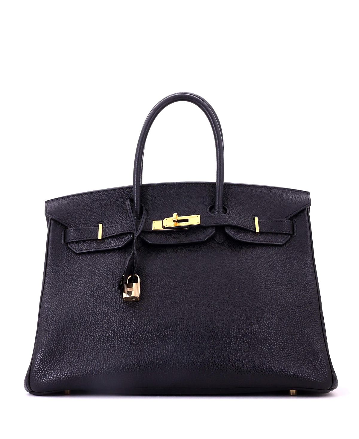 Pre-Owned HERMES Birkin 35 Handbag Black Togo with Gold Hardware
