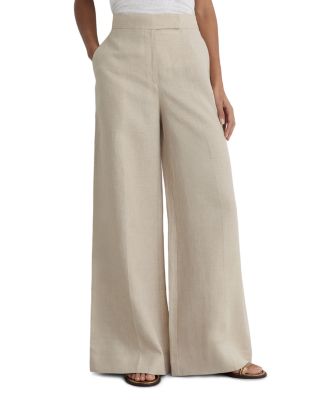 Petite Linen Kit Wide Leg Pants
