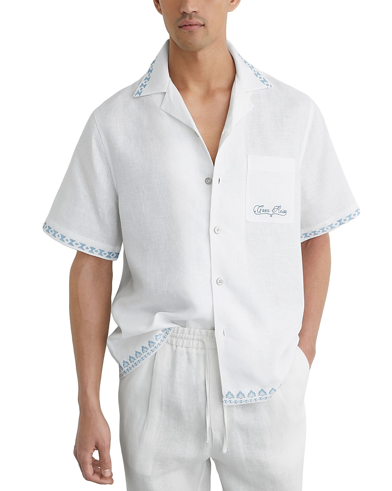 Reiss Cubana Short Sleeve Patterned Shirt