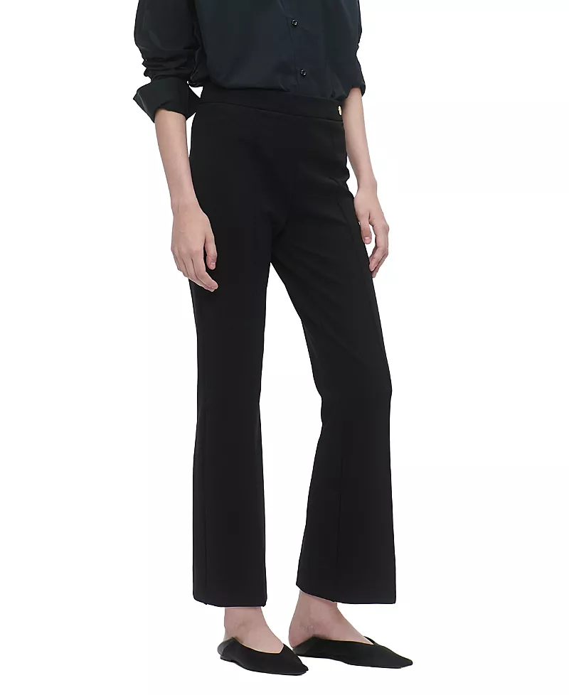 Callas Milano Lola High Density Crepe Stretch Cropped Flare Trouser