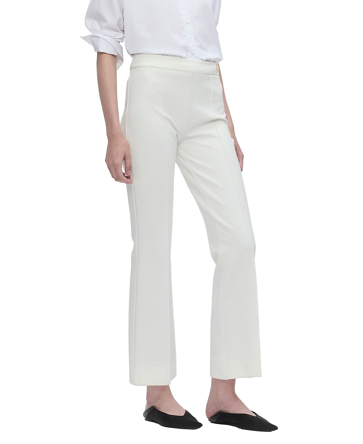Callas Milano Lola High Density Crepe Stretch Cropped Flare Trouser