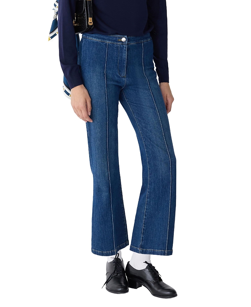 Callas Milano Lola Denim Flare Leg Cropped Pant