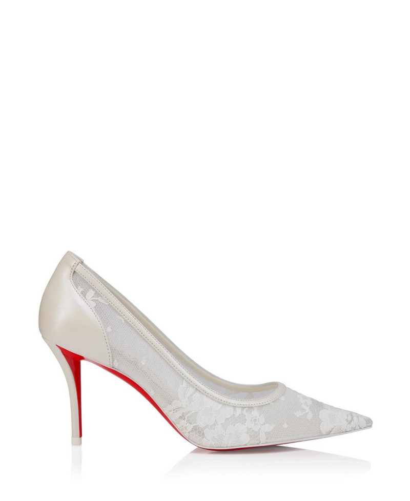 Christian Louboutin Women's Miss Z Mesh Pumps in Bianco