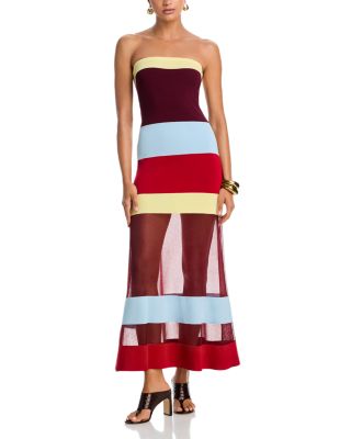 The Nola Strapless Maxi Dress