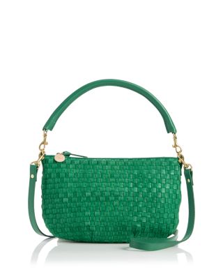 Moyen Messenger Woven Leather Crossbody Bag