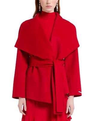 Mllpulcino Wing Collar Belted Jacket