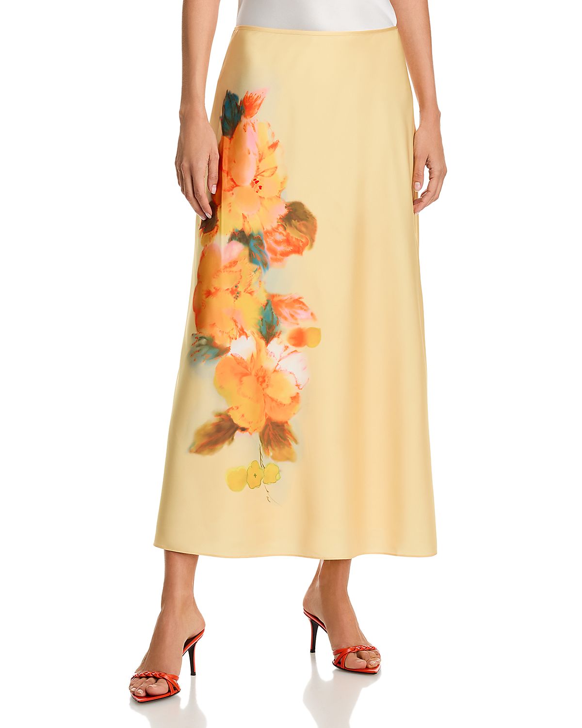 Cinq a Sept Watercolor Floral Carole Skirt