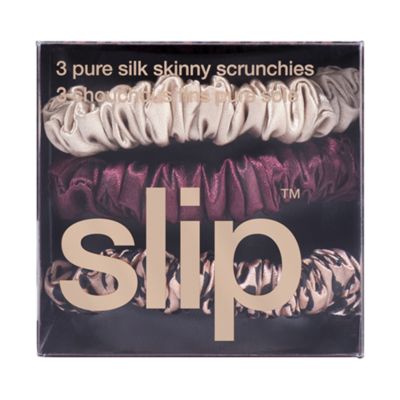 Pure Silk Skinny Scrunchies Trio