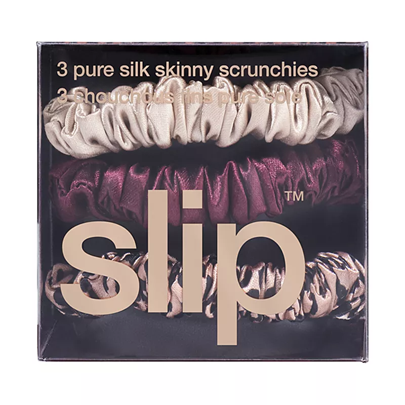 slip Pure Silk Skinny Scrunchies Trio