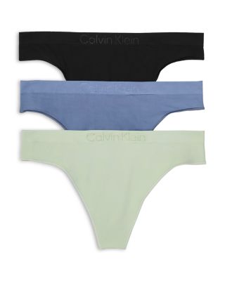 Calvin Klein Bonded Flex Seamless Thong, Pack of 3