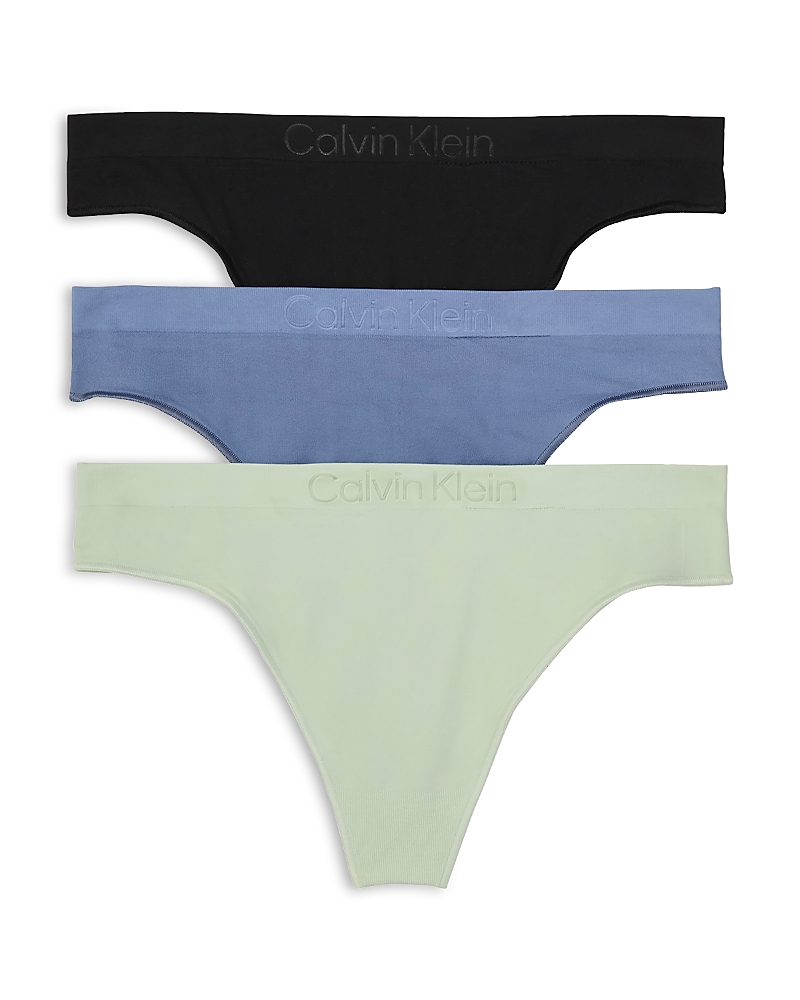 Calvin Klein Bonded Flex Seamless Thong, Pack of 3