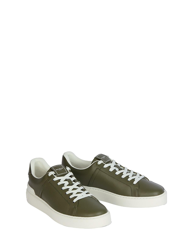Balmain Men's B-Court Trainers in Calfskin