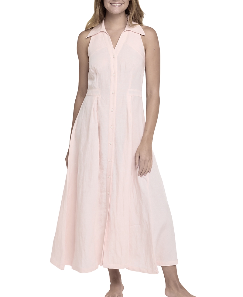 Hermoza Stacia Halter Midi Dress