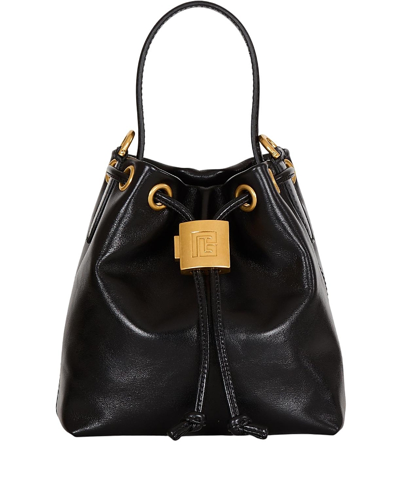 Balmain Pulse Bucket Bag in Smooth Leather