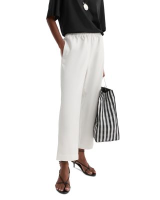 Cropped Wide Leg Trousers