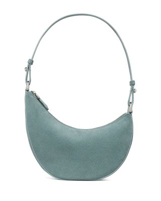 Duo Mini Banana Suede Shoulder Bag