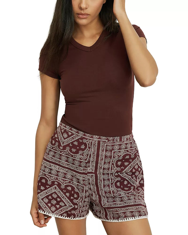 Veronica Beard Devin V Neck Tee