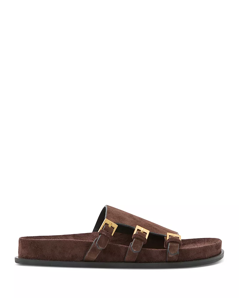 Reiss Women's Buckled Slide Sandals