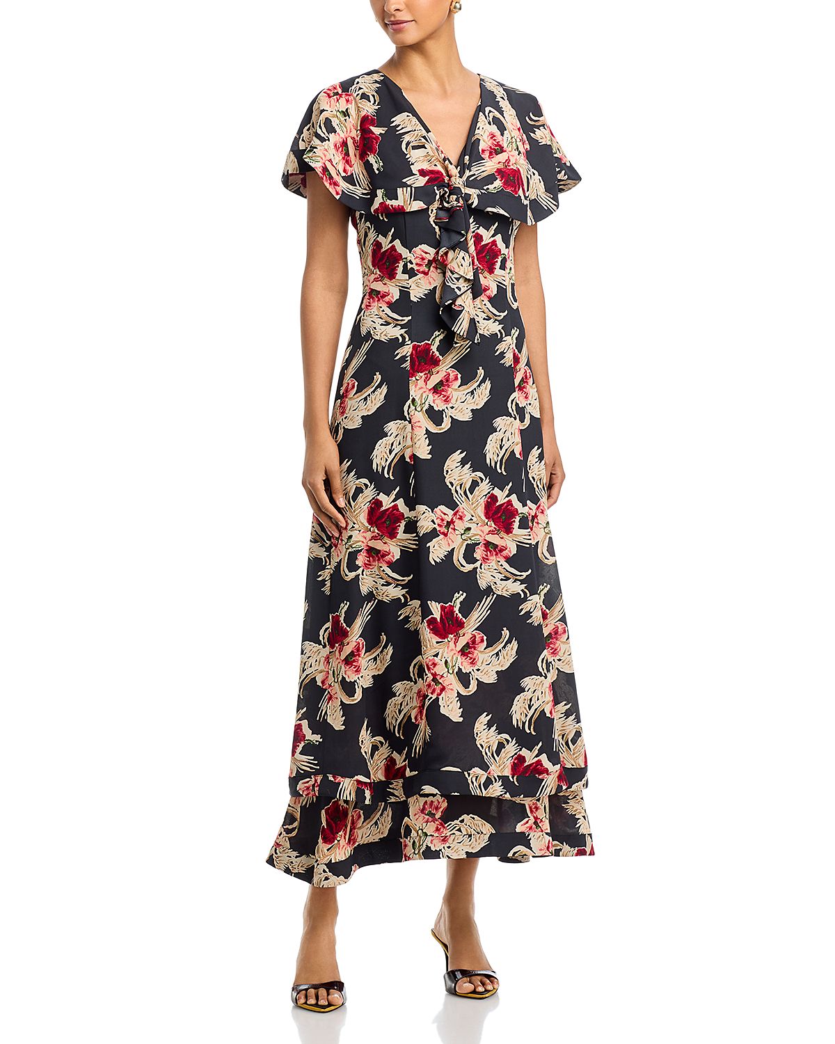 Cinq a Sept Wilted Poppy Antonetta Dress